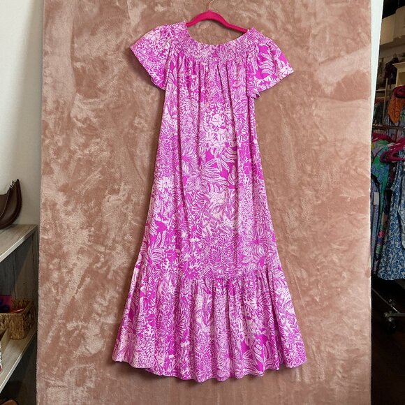 Lilly Pulitzer Dresses & Skirts - Lilly Pulitzer NWT Isbell Off The Shoulder Dress Wild Fuchsia Swipe Right -Size